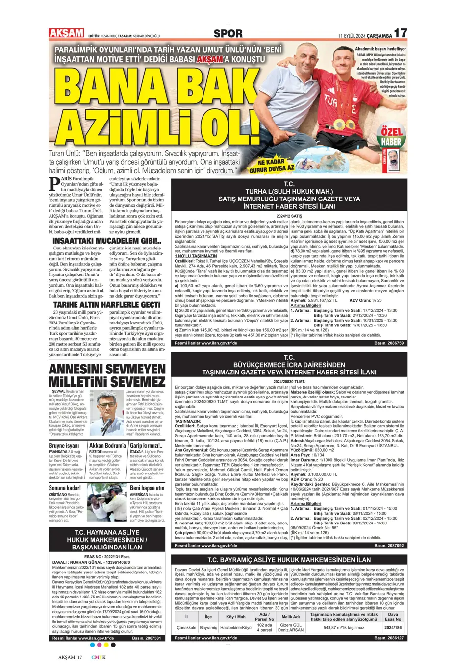 "Icardi müjdesi" | Sporun manşetleri (11 Eylül 2024) - 4 "Icardi müjdesi" | Sporun manşetleri (11 Eylül 2024) - 4