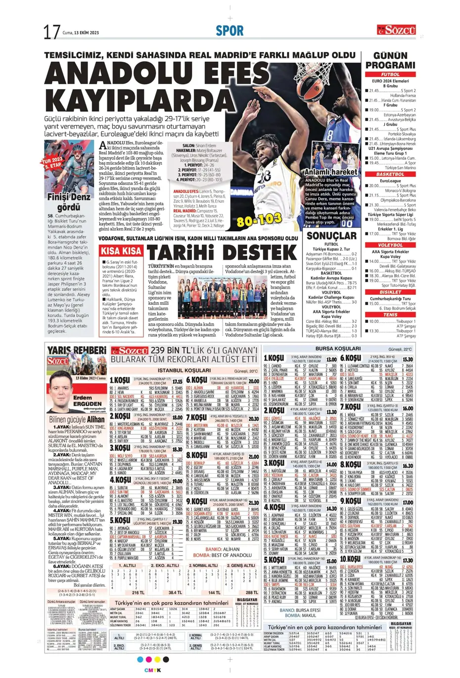 "Barış Yılmaz Türkiye yıkılmaz" | Sporun manşetleri (13 Ekim 2023) - 29 "Barış Yılmaz Türkiye yıkılmaz" | Sporun manşetleri (13 Ekim 2023) - 29