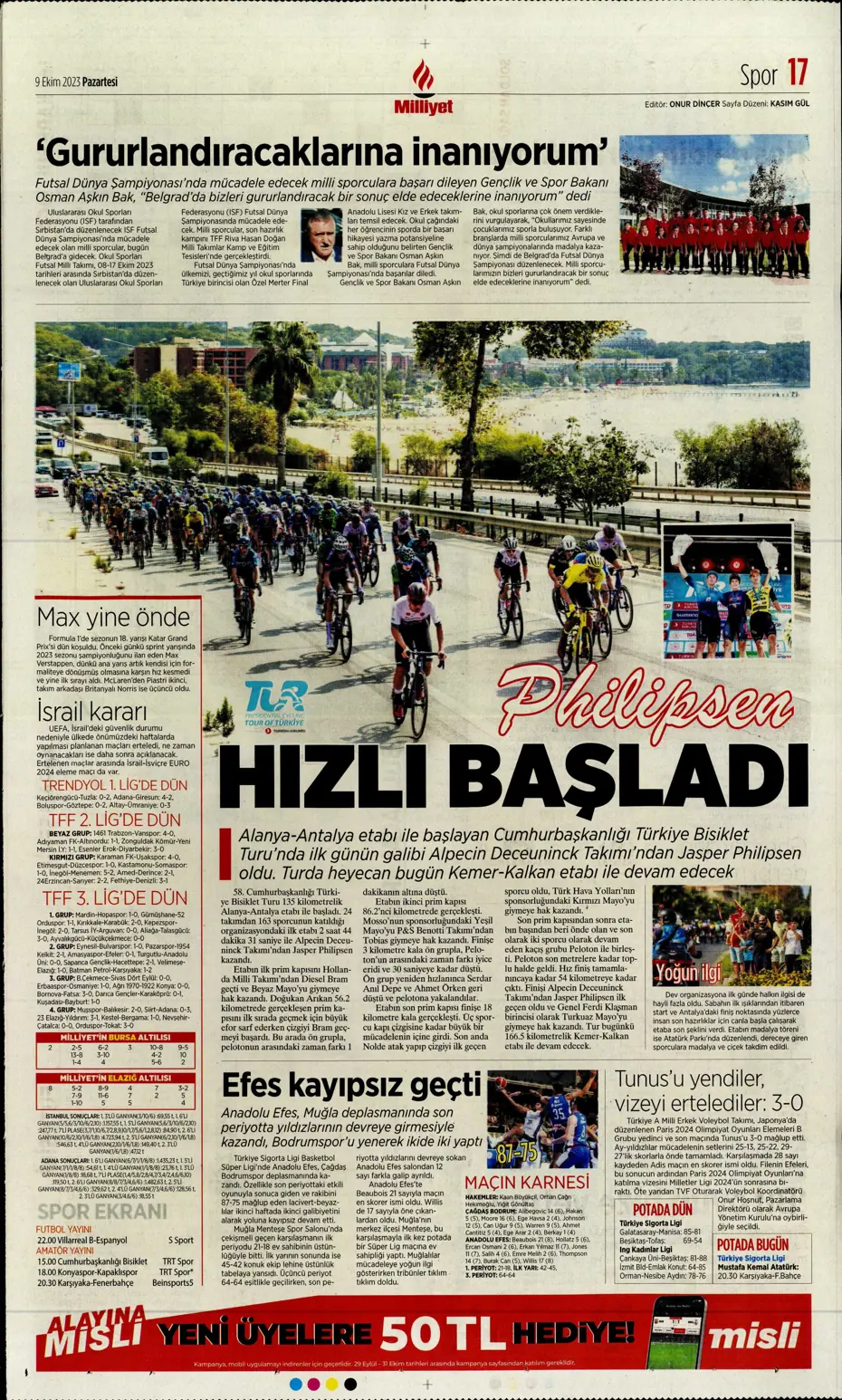 "Ağa da paşa da Fenerbahçe" | Sporun manşetleri (9 Ekim 2023) - 26 "Ağa da paşa da Fenerbahçe" | Sporun manşetleri (9 Ekim 2023) - 26