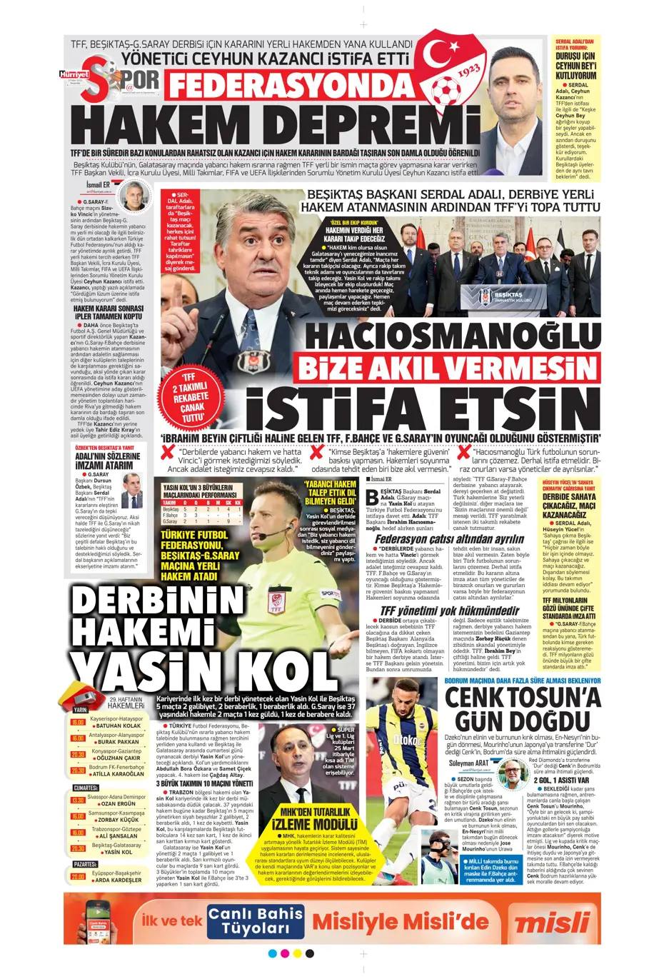 "Fenerbahçe'ye Felix teklifi" | Sporun manşetleri - 14 "Fenerbahçe'ye Felix teklifi" | Sporun manşetleri - 14