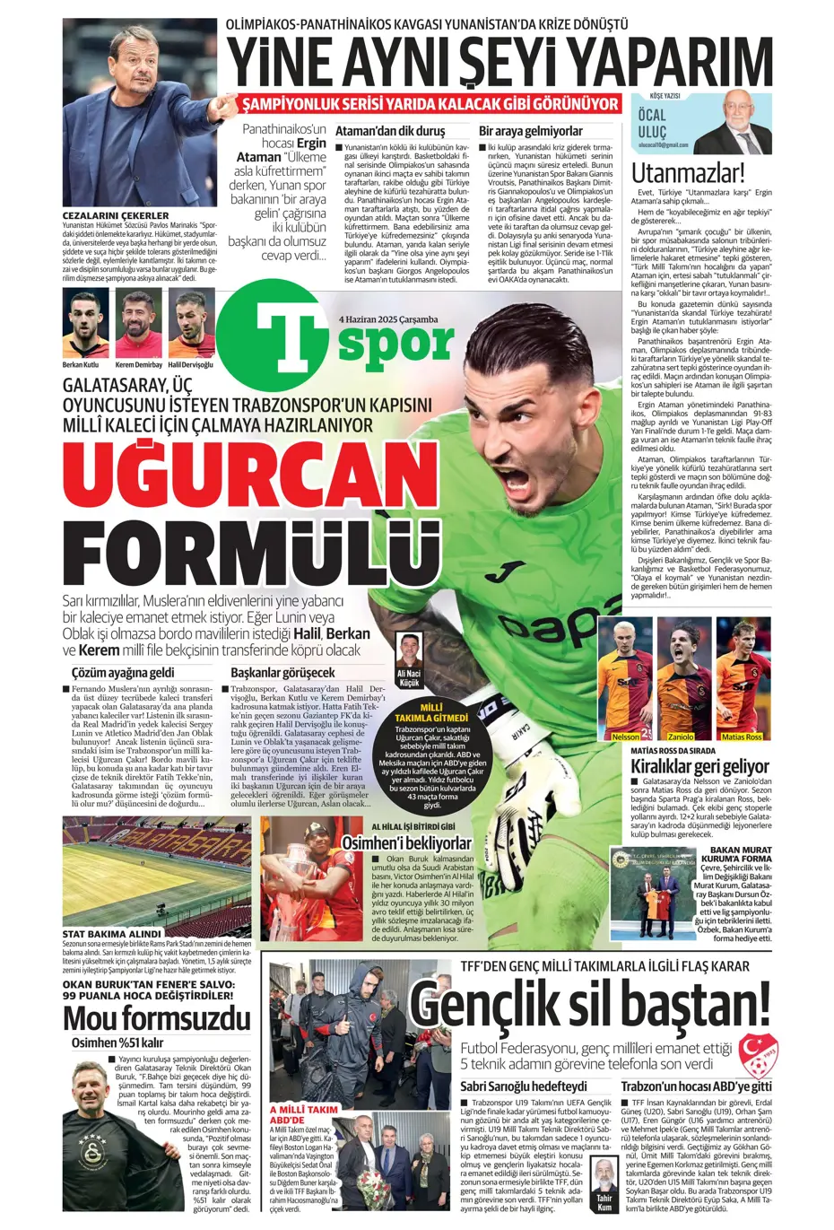 "Fener'den Vlahovic için çılgın teklif" | Sporun manşetleri - 38