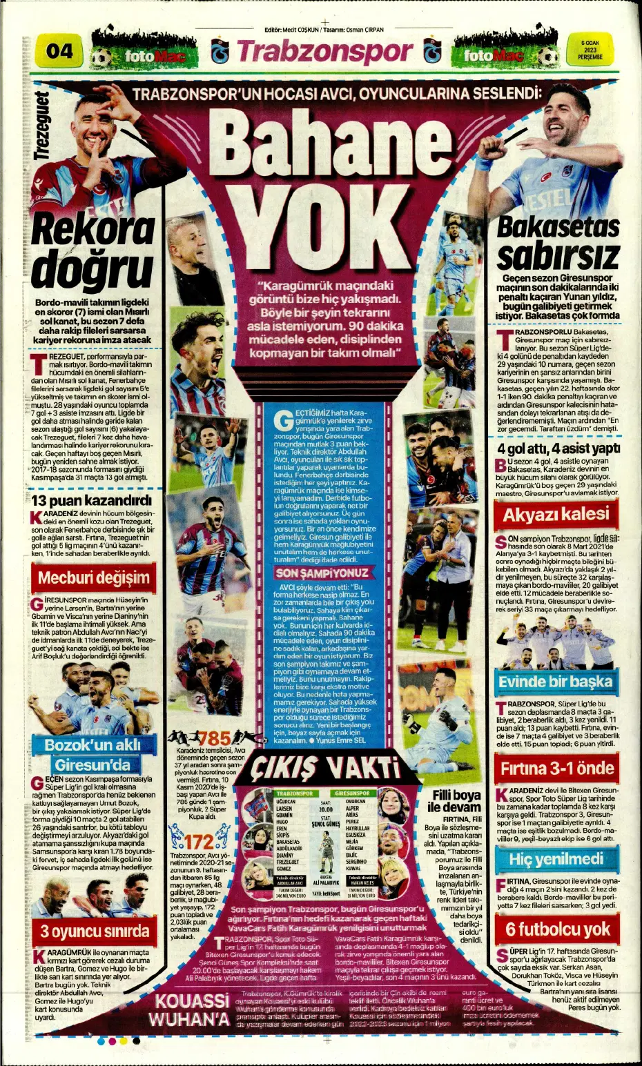Sporun Manşetleri (5 Ocak 2023) - 11