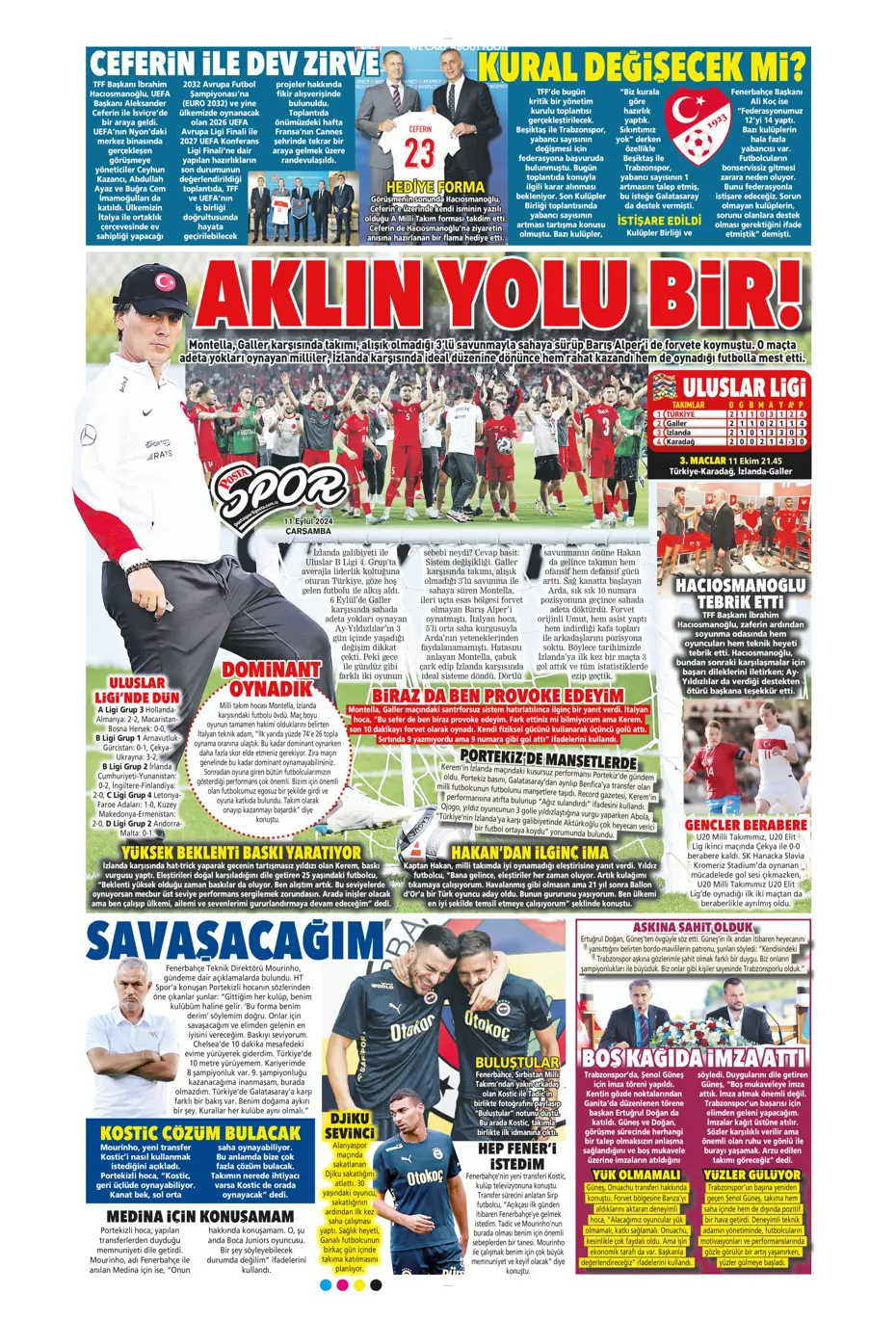 "Icardi müjdesi" | Sporun manşetleri (11 Eylül 2024) - 21 "Icardi müjdesi" | Sporun manşetleri (11 Eylül 2024) - 21