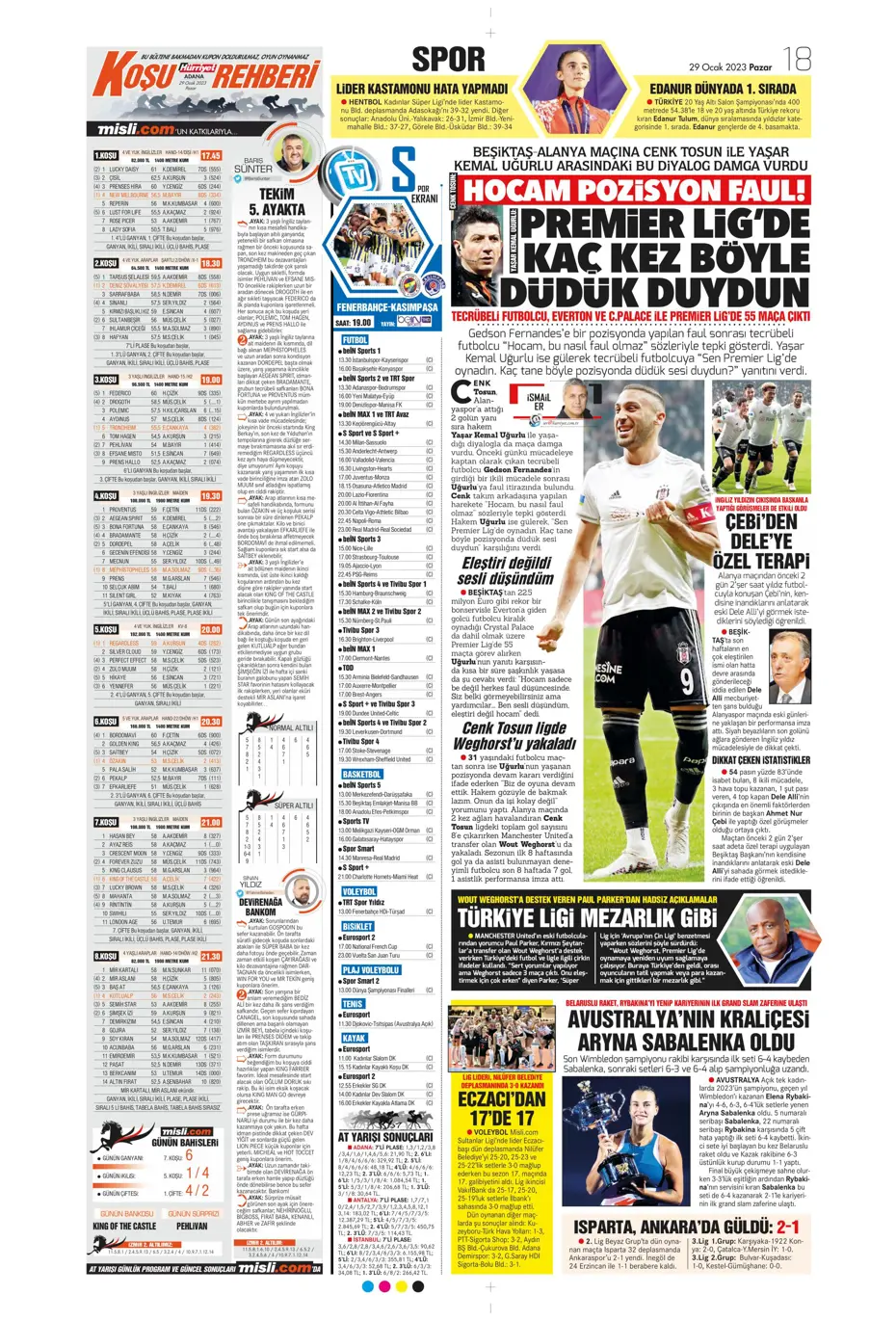Sporun Manşetleri (29 Ocak 2023) - 24