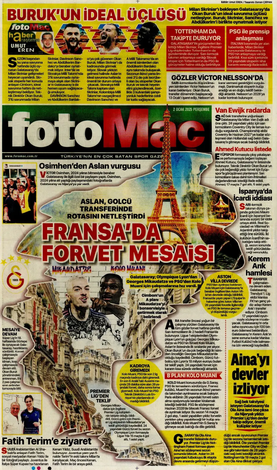 "Yeni transfer bombası Leroy Sane" | Sporun manşetleri - 11