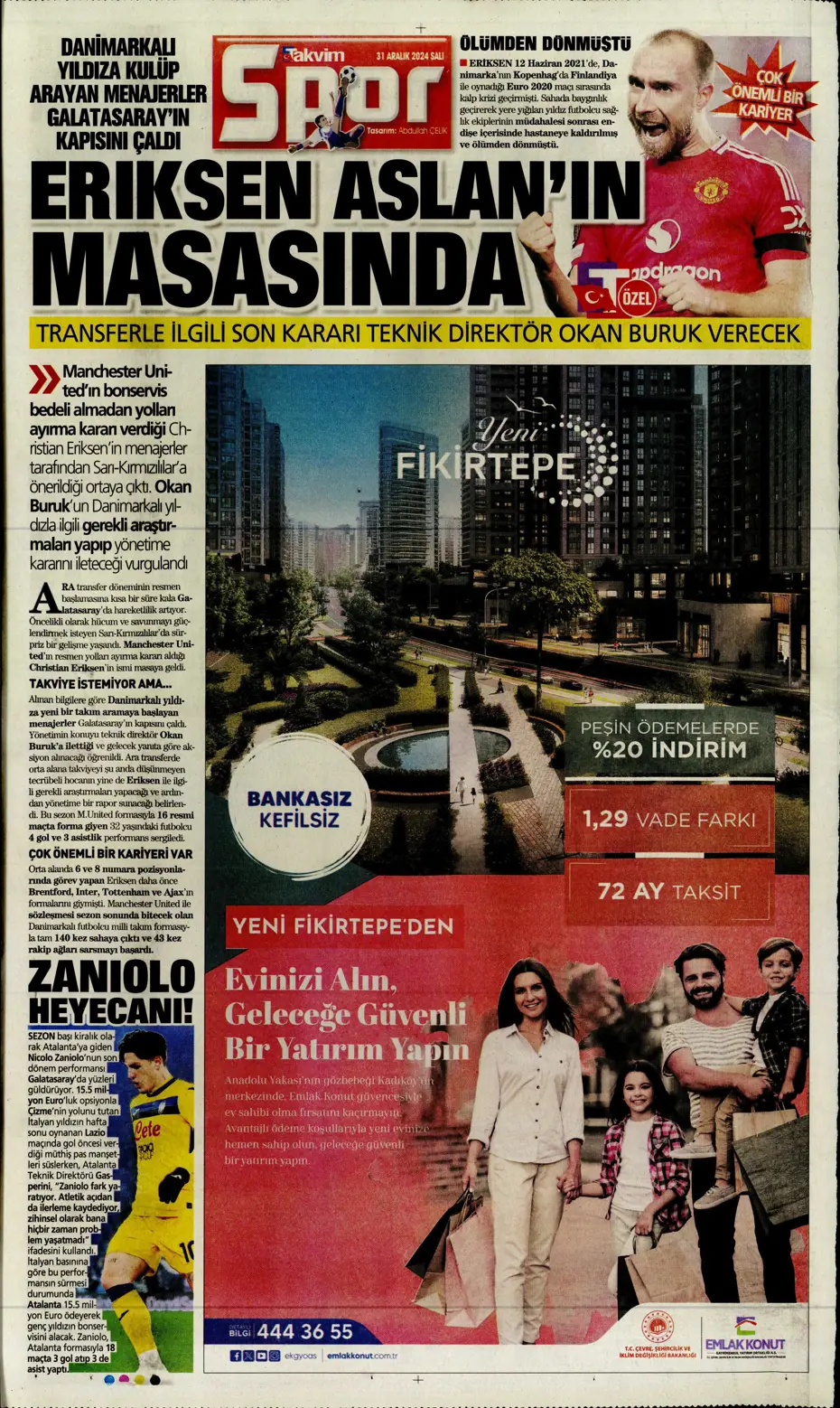 "Sergen Yalçın'la ilk görüşme" | Sporun manşetleri - 35