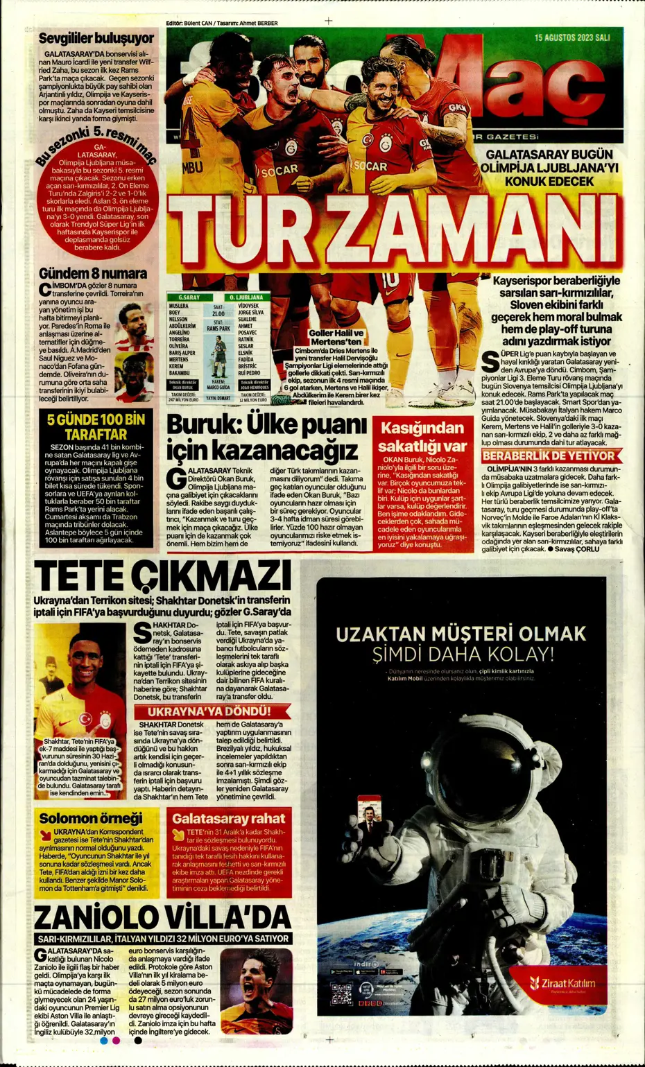 "Kartal'ı Gedson uçurdu" | Sporun Manşetleri - 19