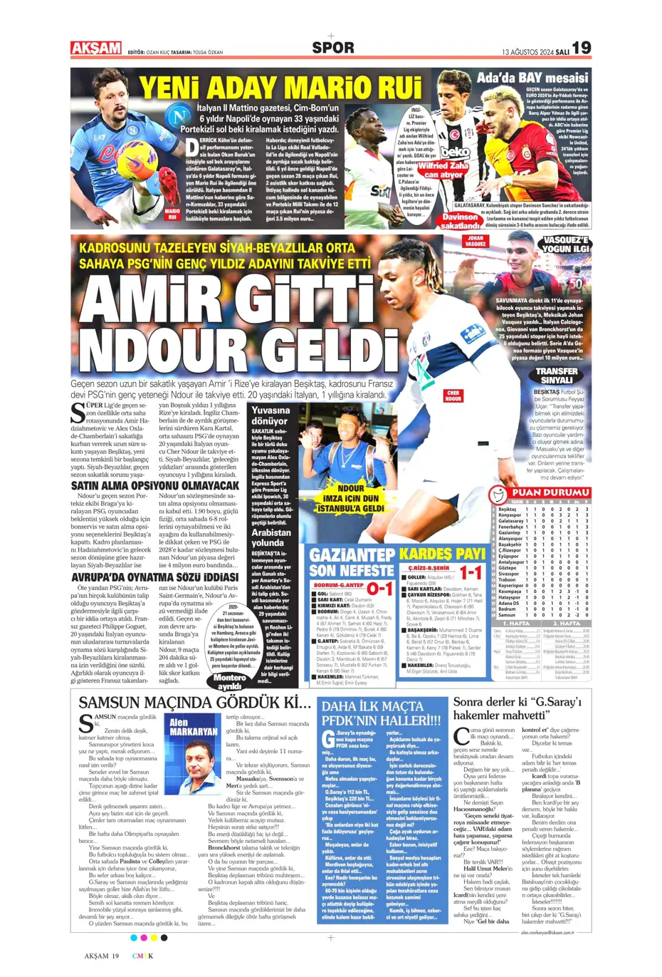 "Szymanski'ye 27 milyon euroluk teklif" | Sporun manşetleri - 5