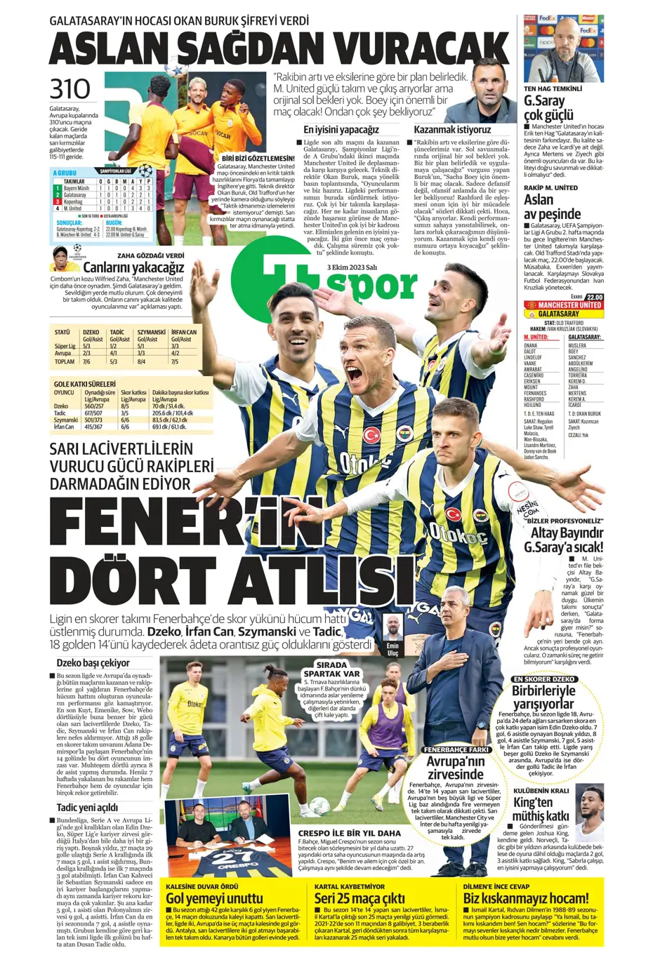 "İşte Okan Buruk'un imha planı" | Sporun manşetleri (3 Ekim 2023) - 38