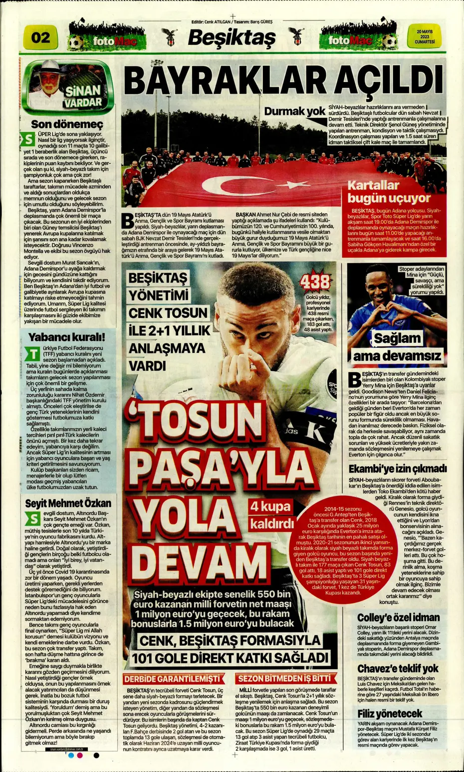 "Aslan'dan dev hamle" Günün spor manşetleri (20 Mayıs 2023) - 6