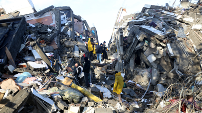 Deprem bölgesinden fotoğraflar