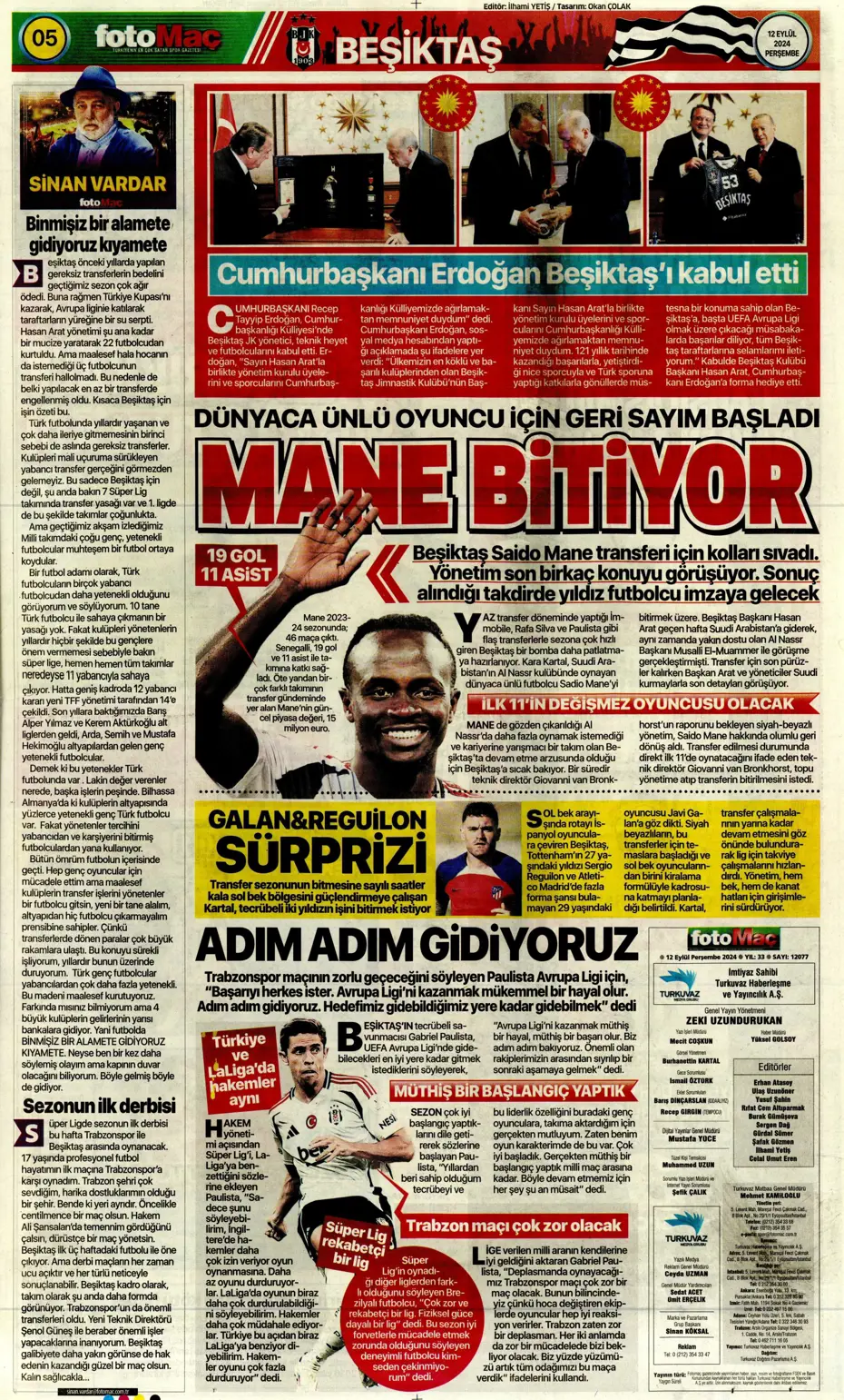 "12 milyon Euro'ya Cim Bom'da" | Sporun manşetleri (12 Eylül 2024) - 13 "12 milyon Euro'ya Cim Bom'da" | Sporun manşetleri (12 Eylül 2024) - 13
