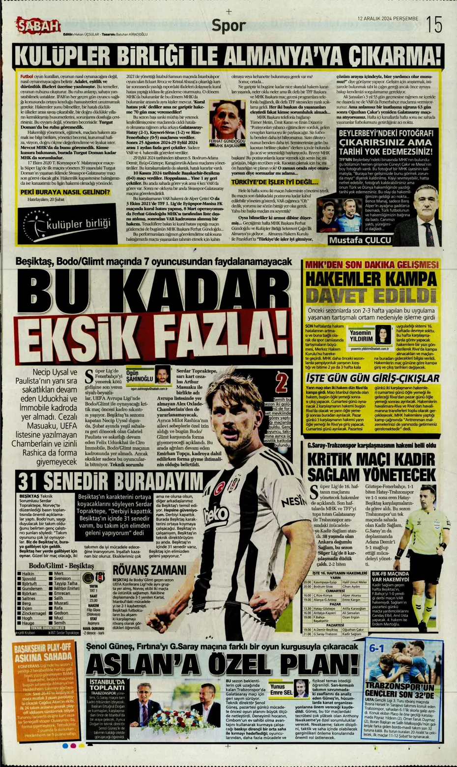 "Fenerbahçe'ye boğa darbesi" | Sporun manşetleri - 17