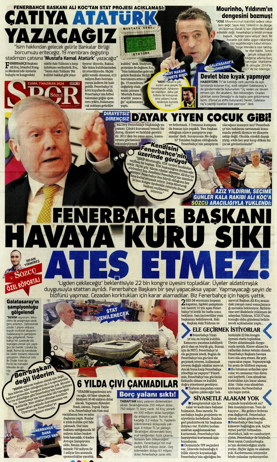 "Fener'e 'Uçan Koreli'" | Sporun manşetleri (7 Haziran 2024) - 25 "Fener'e 'Uçan Koreli'" | Sporun manşetleri (7 Haziran 2024) - 25