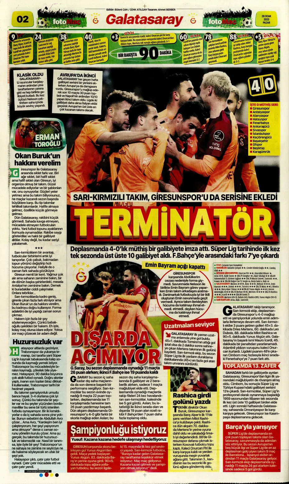 Sporun Manşetleri (29 Ocak 2023) - 14