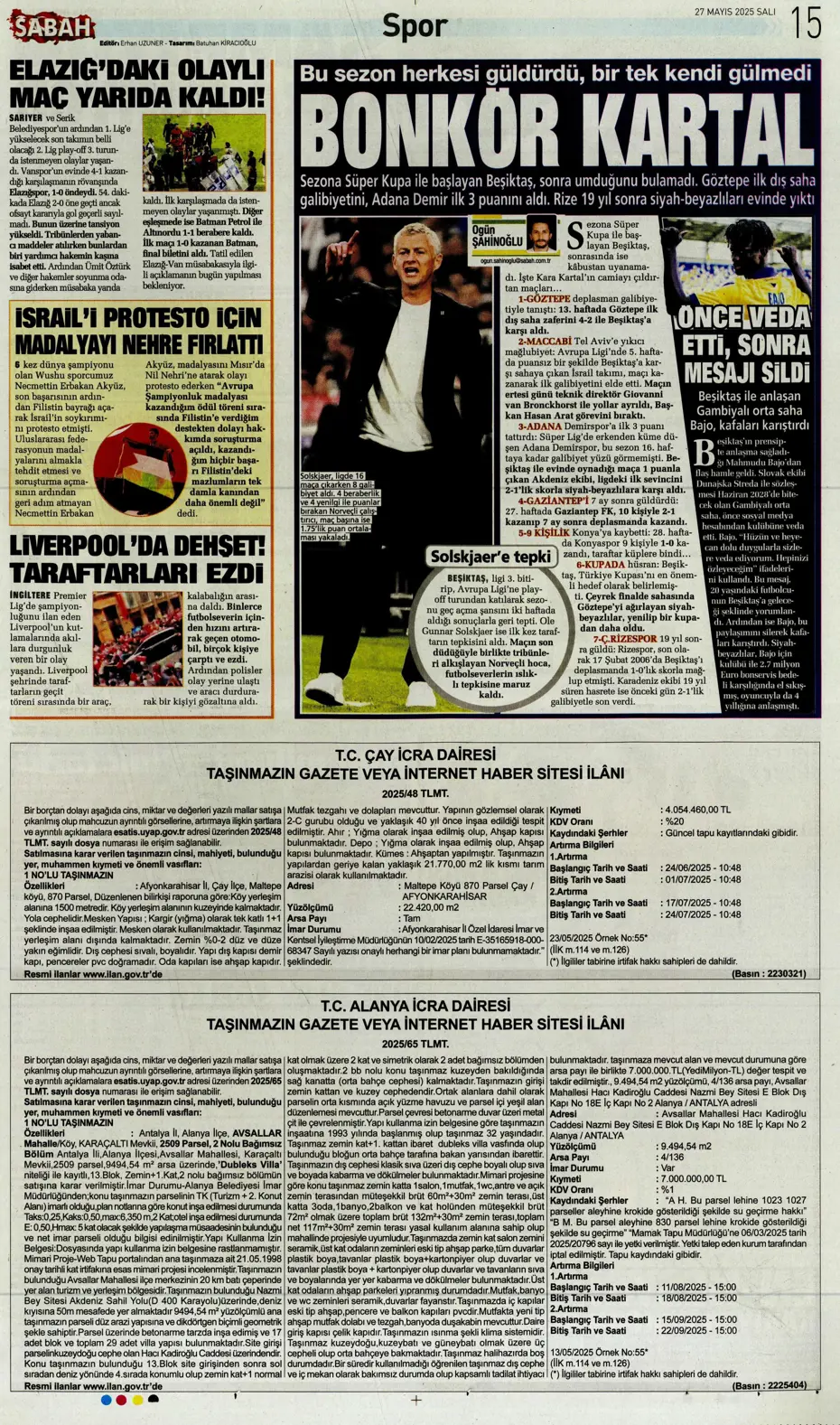 "Fenerbahçe'ye tarihi şok" | Sporun manşetleri - 30