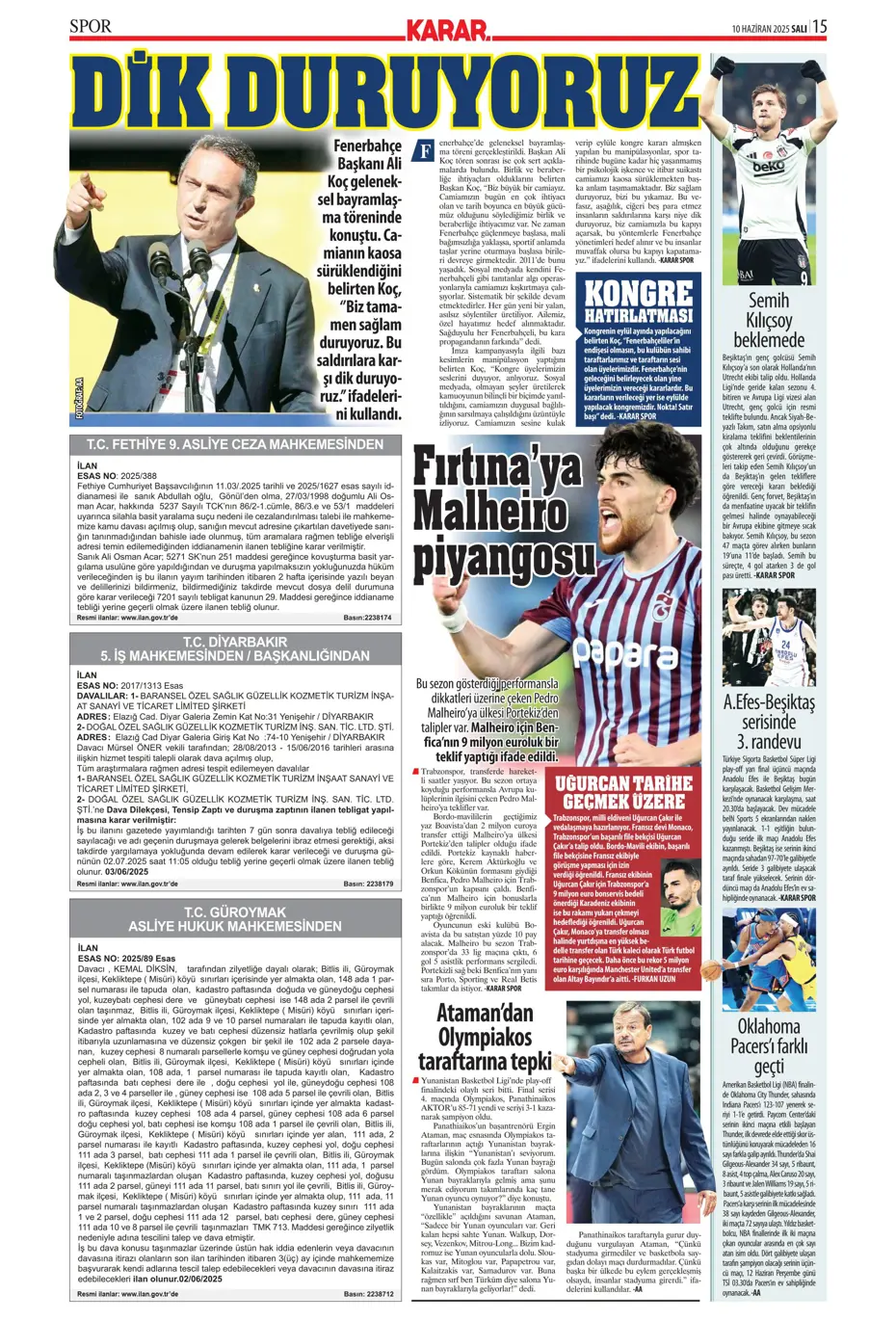 "En-Nesyri ile yılın takası" | Sporun manşetleri - 22