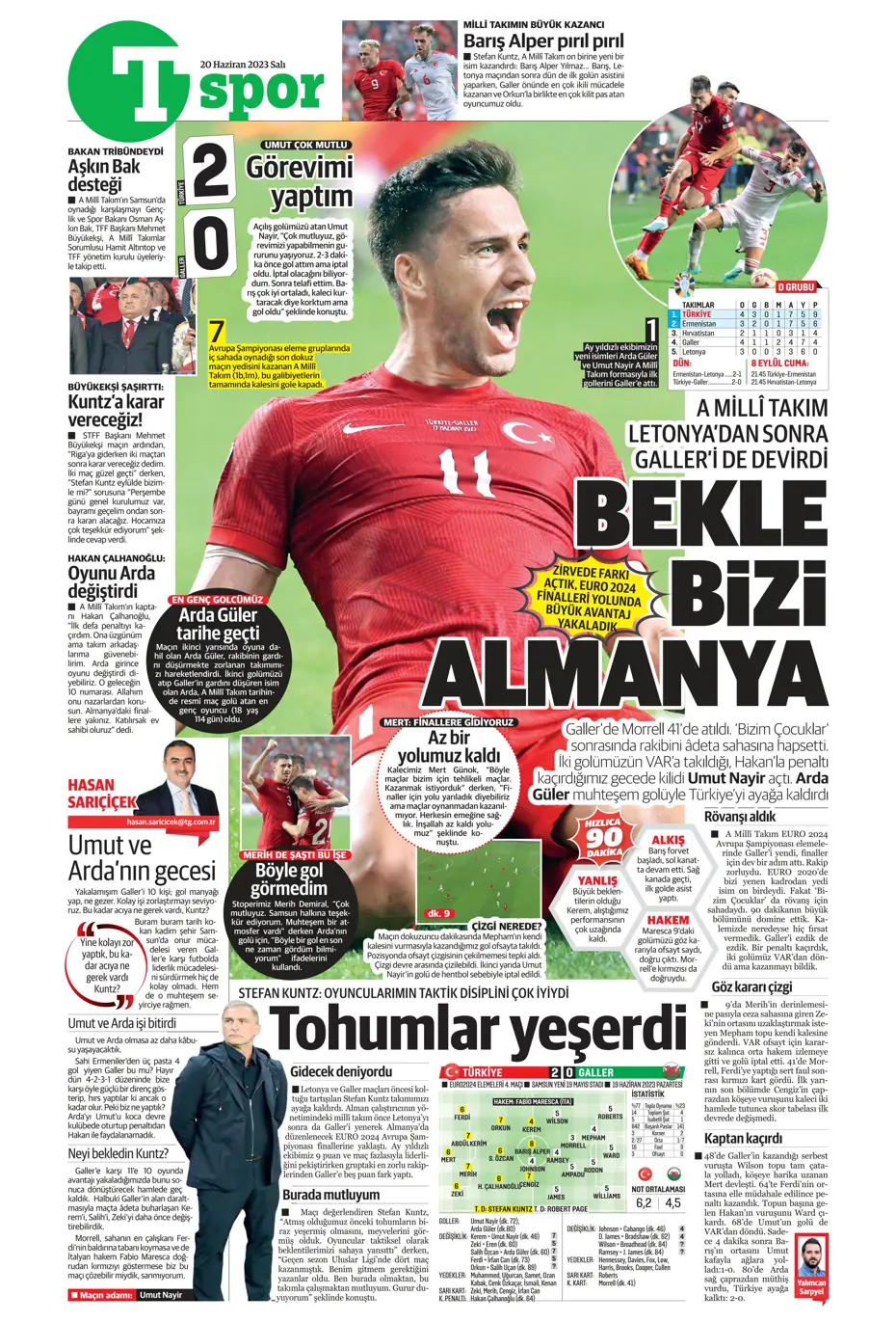 "Bekle bizi Almanya" | Sporun Manşetleri - 26