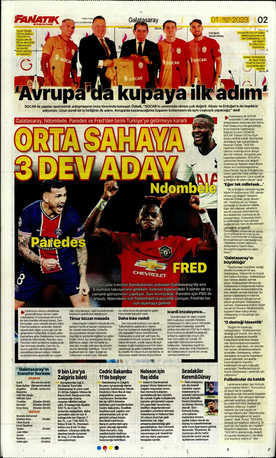 "Nelsson'un yerine Sergio Ramos" | Sporun Manşetleri - 2 "Nelsson'un yerine Sergio Ramos" | Sporun Manşetleri - 2