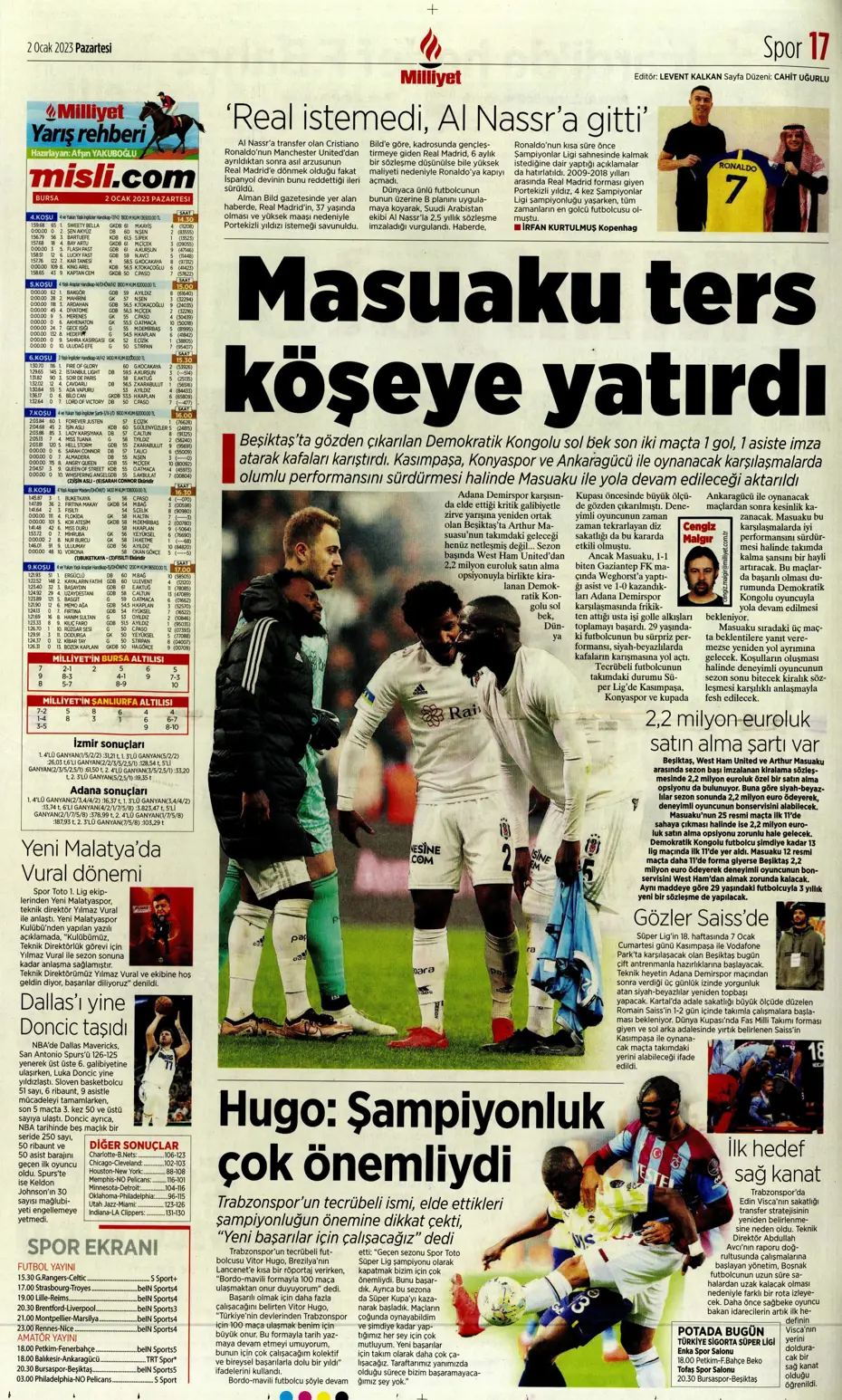 Sporun Manşetleri (2 Ocak 2023) - 17
