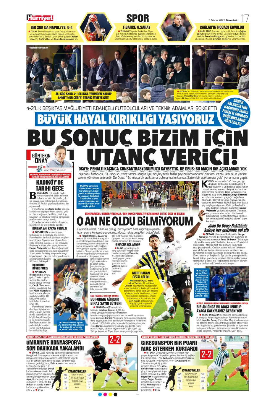 "10 parmak tarih yazdılar" - Sporun manşetleri (3 Nisan 2023) - 16