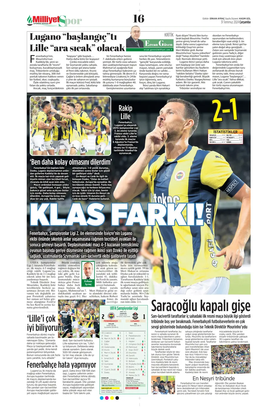 "Galatasaray'da orta sahada kriz var" | Sporun manşetleri - 20