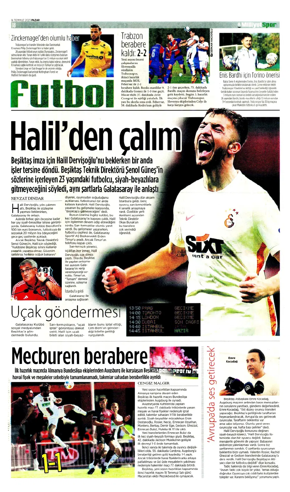"Kale artık Livakovic'in" | Sporun Manşetleri - 13