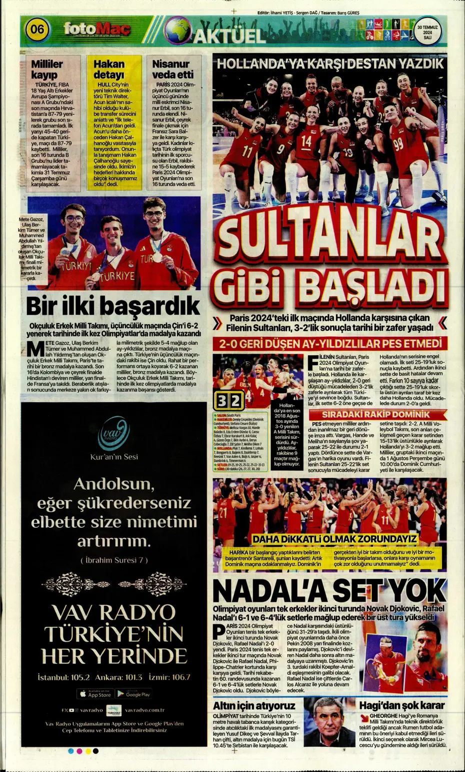"Mourinho ateşi yaktı" | Sporun manşetleri (30 Temmuz 2024) - 15