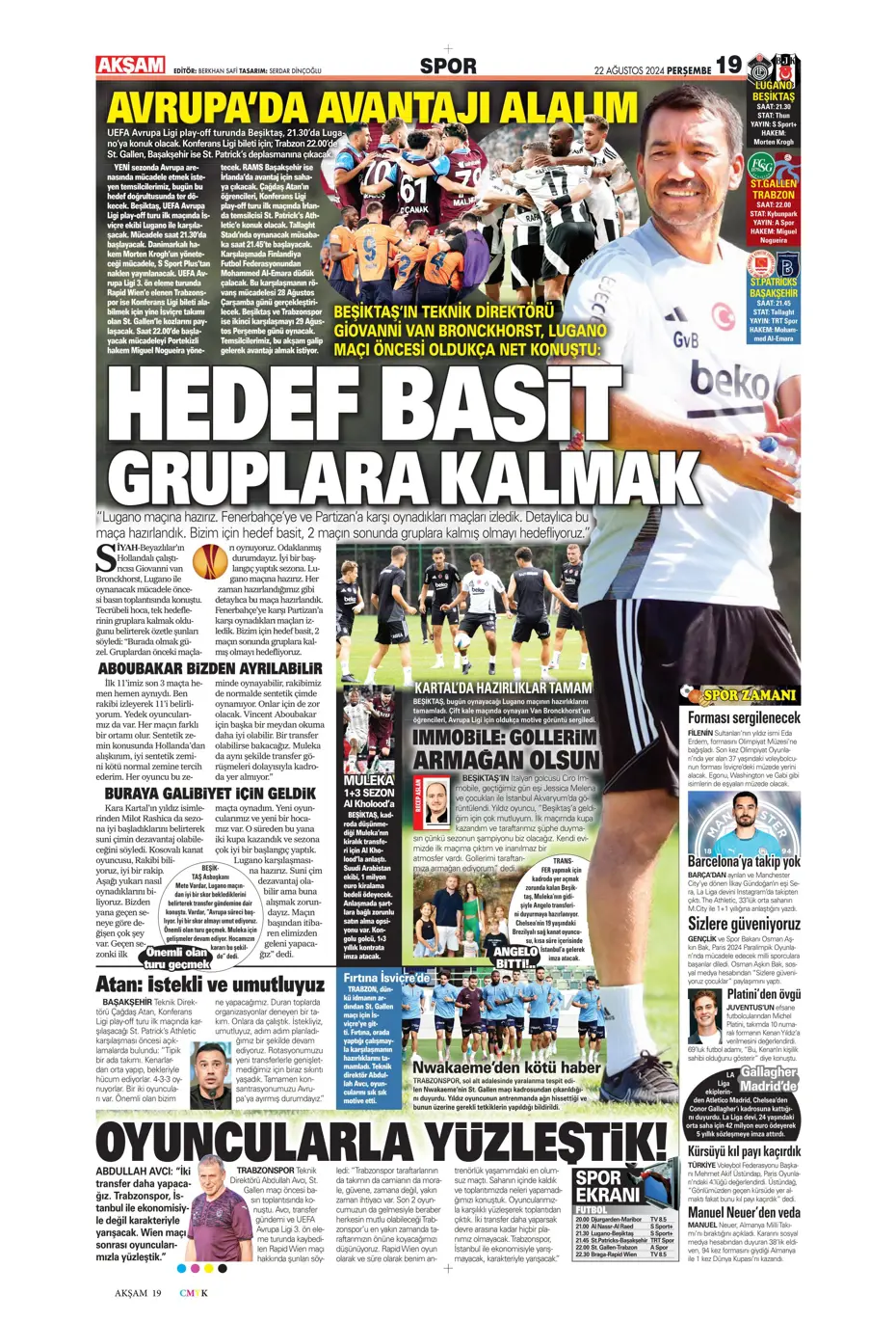 "Batman bile kurtaramadı" | Sporun manşetleri (22 Ağustos 2024) - 2 "Batman bile kurtaramadı" | Sporun manşetleri (22 Ağustos 2024) - 2