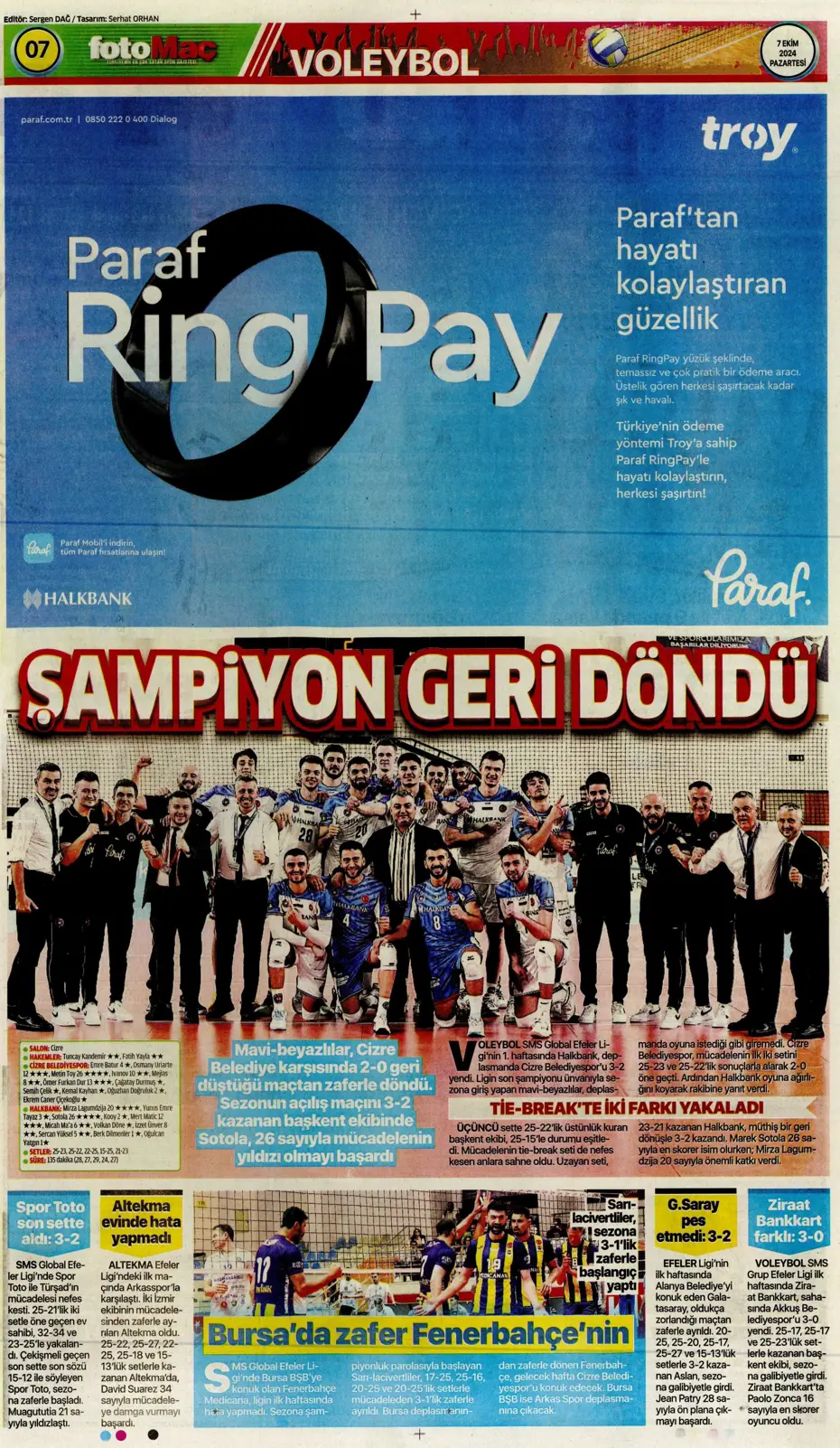 "Mourinho'dan Samsunspor'a yeni sistem" | Sporun manşetleri - 20