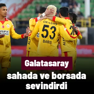 Galatasaray hem taraftarını hem yatırımcısını sevindirdi