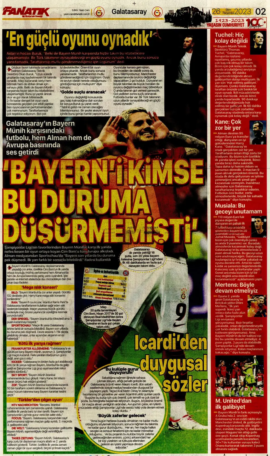 "Okan hoca haklıymış!" | Sporun manşetleri (26 Ekim 2023) - 4 "Okan hoca haklıymış!" | Sporun manşetleri (26 Ekim 2023) - 4