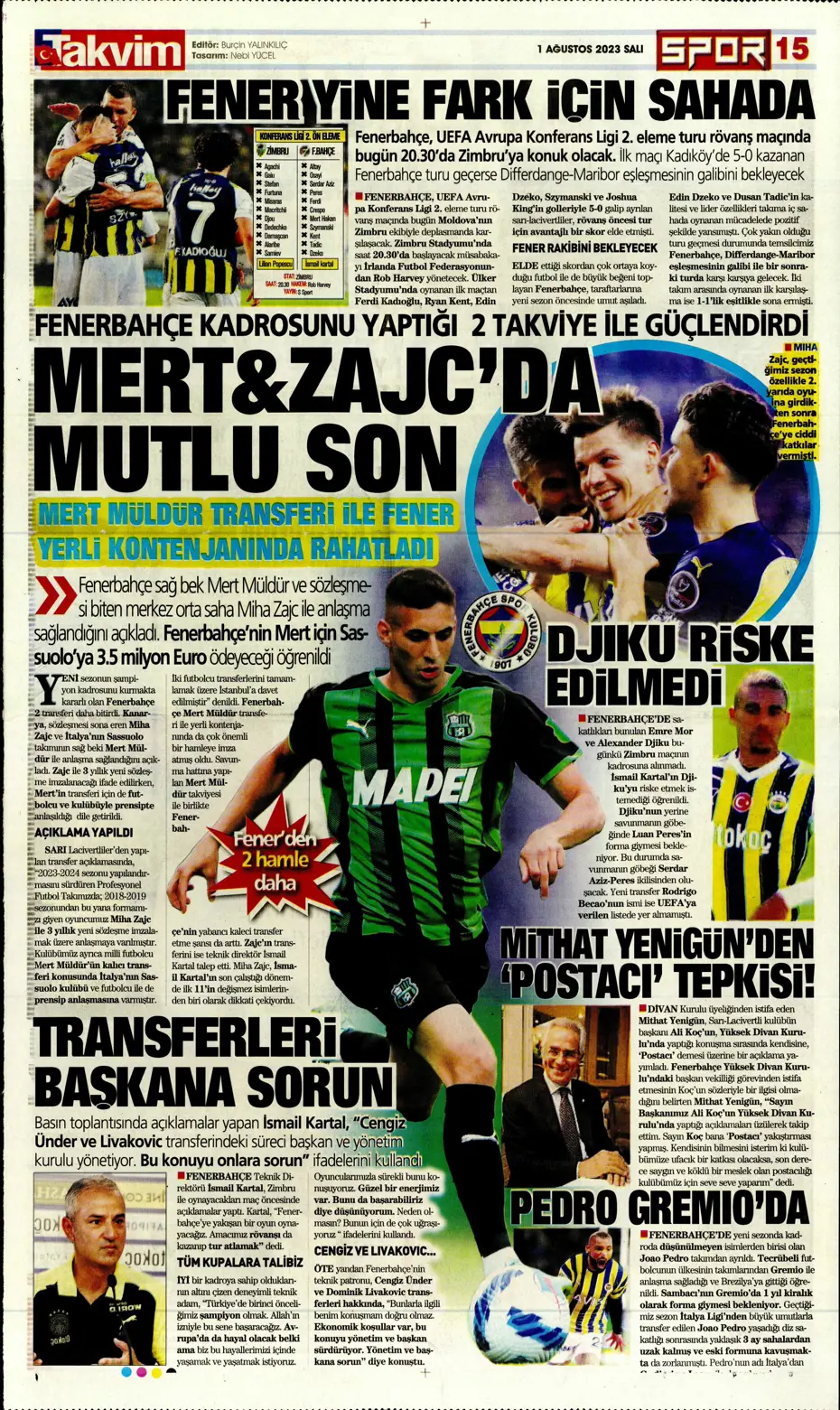 "Nelsson'un yerine Sergio Ramos" | Sporun Manşetleri - 35 "Nelsson'un yerine Sergio Ramos" | Sporun Manşetleri - 35