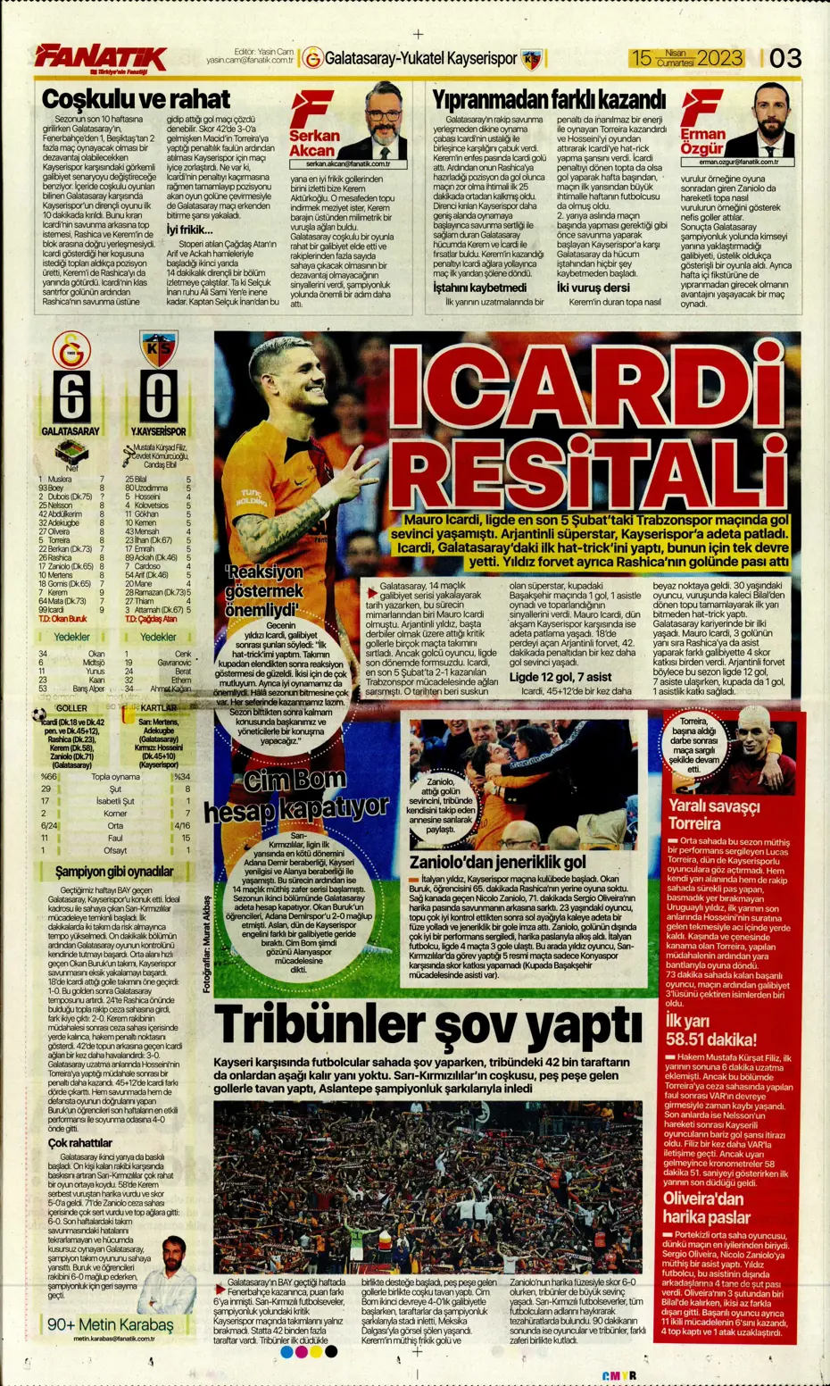 "Ada'dan Kartal'a müjde" | Sporun manşetleri (15 Nisan 2023) - 5 "Ada'dan Kartal'a müjde" | Sporun manşetleri (15 Nisan 2023) - 5