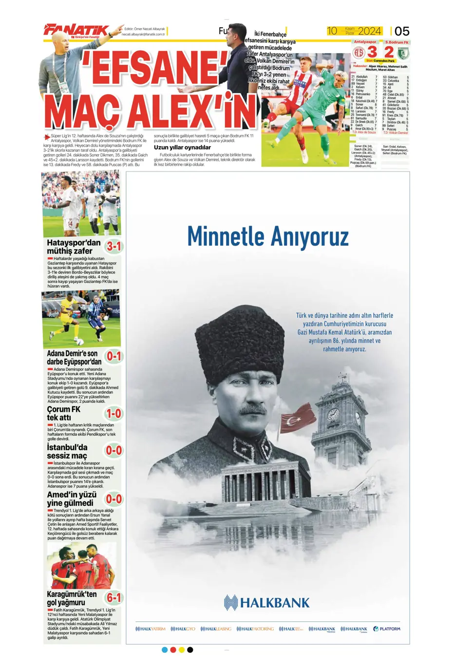 "Cimbom devleri gölgesinde bıraktı" | Sporun manşetleri (10 Kasım 2024) - 5