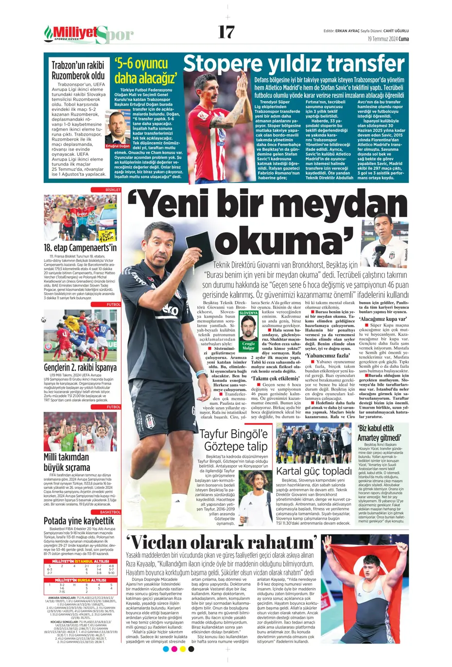 "Doue'nin vizesi Drogba'dan" | Sporun manşetleri (19 Temmuz 2024) - 23 "Doue'nin vizesi Drogba'dan" | Sporun manşetleri (19 Temmuz 2024) - 23
