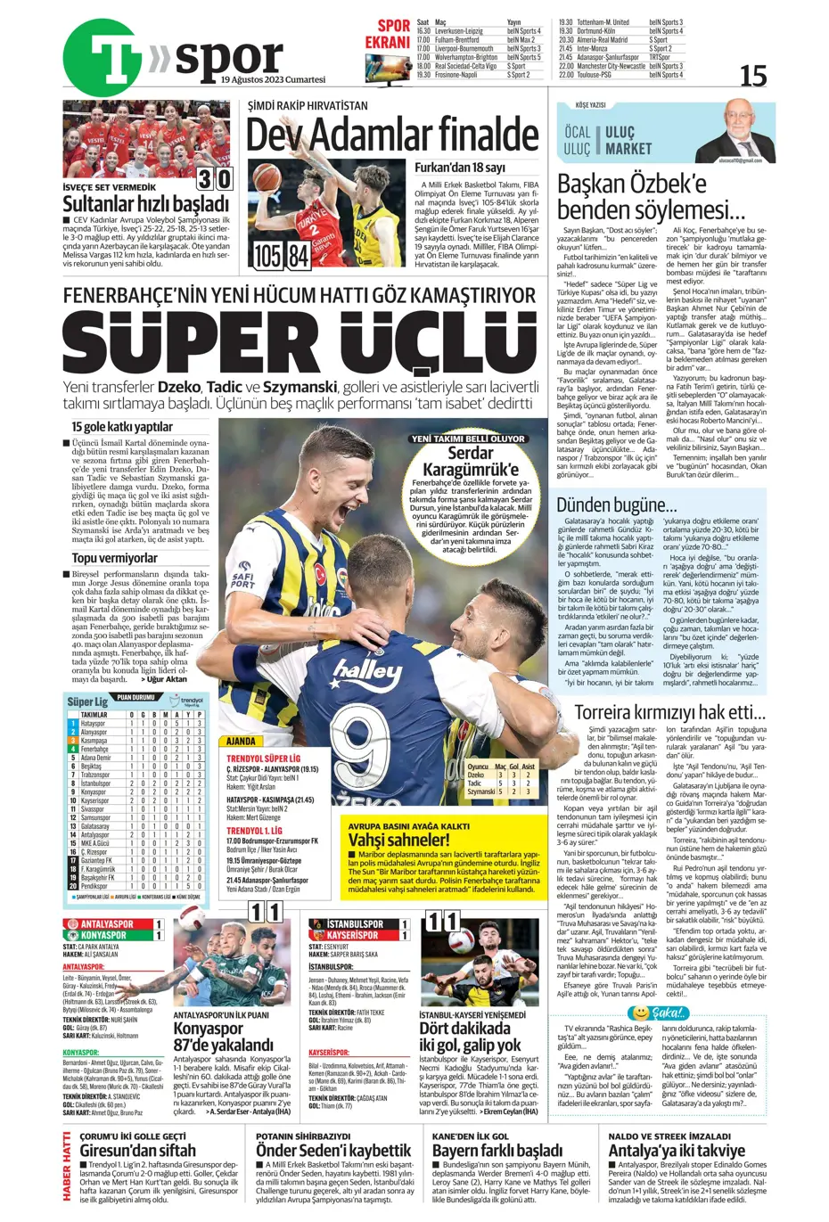 "Ramos'ta büyük kapışma" | Sporun Manşetleri (19 Ağustos 2023) - 38