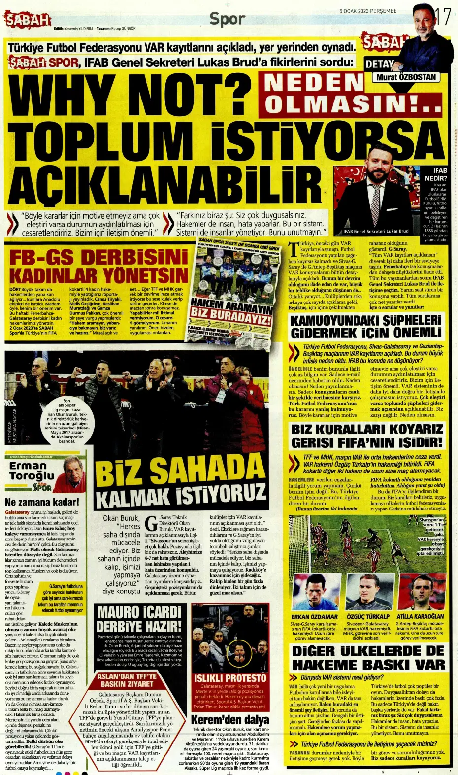 Sporun Manşetleri (5 Ocak 2023) - 25