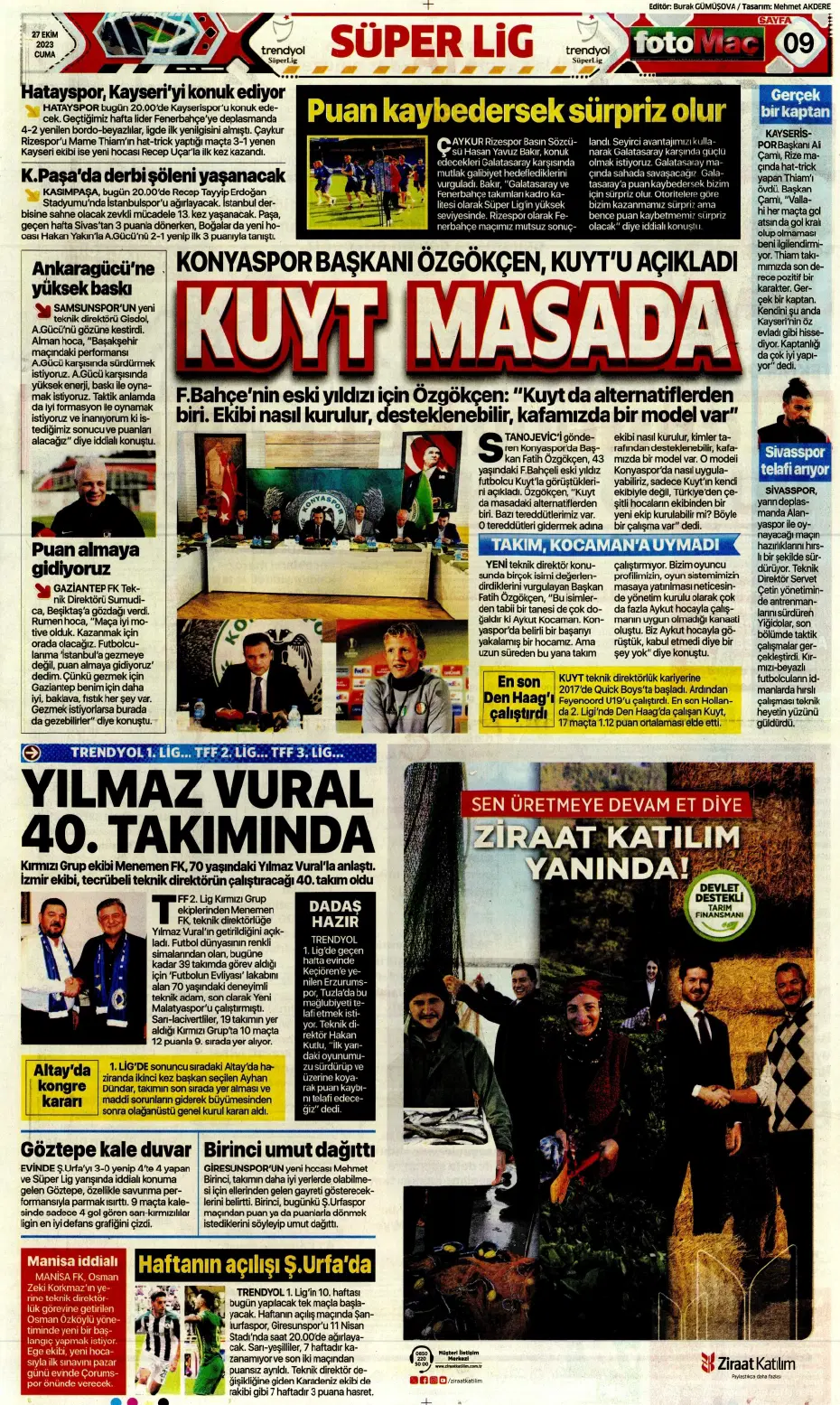 "Yüzyılın Fener'i" | Sporun manşetleri (27 Ekim 2023) - 13