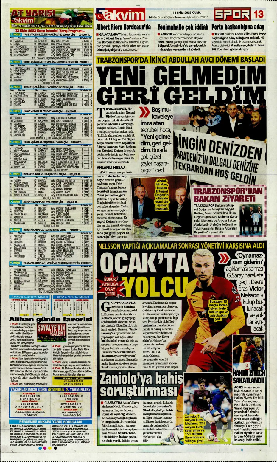 "Barış Yılmaz Türkiye yıkılmaz" | Sporun manşetleri (13 Ekim 2023) - 33 "Barış Yılmaz Türkiye yıkılmaz" | Sporun manşetleri (13 Ekim 2023) - 33