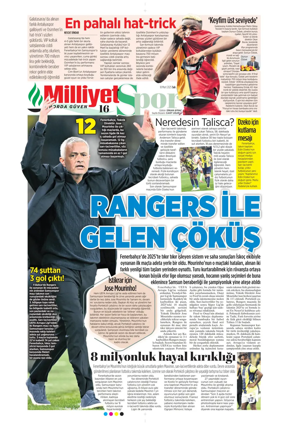 "Sane bombası" | Sporun manşetleri - 18