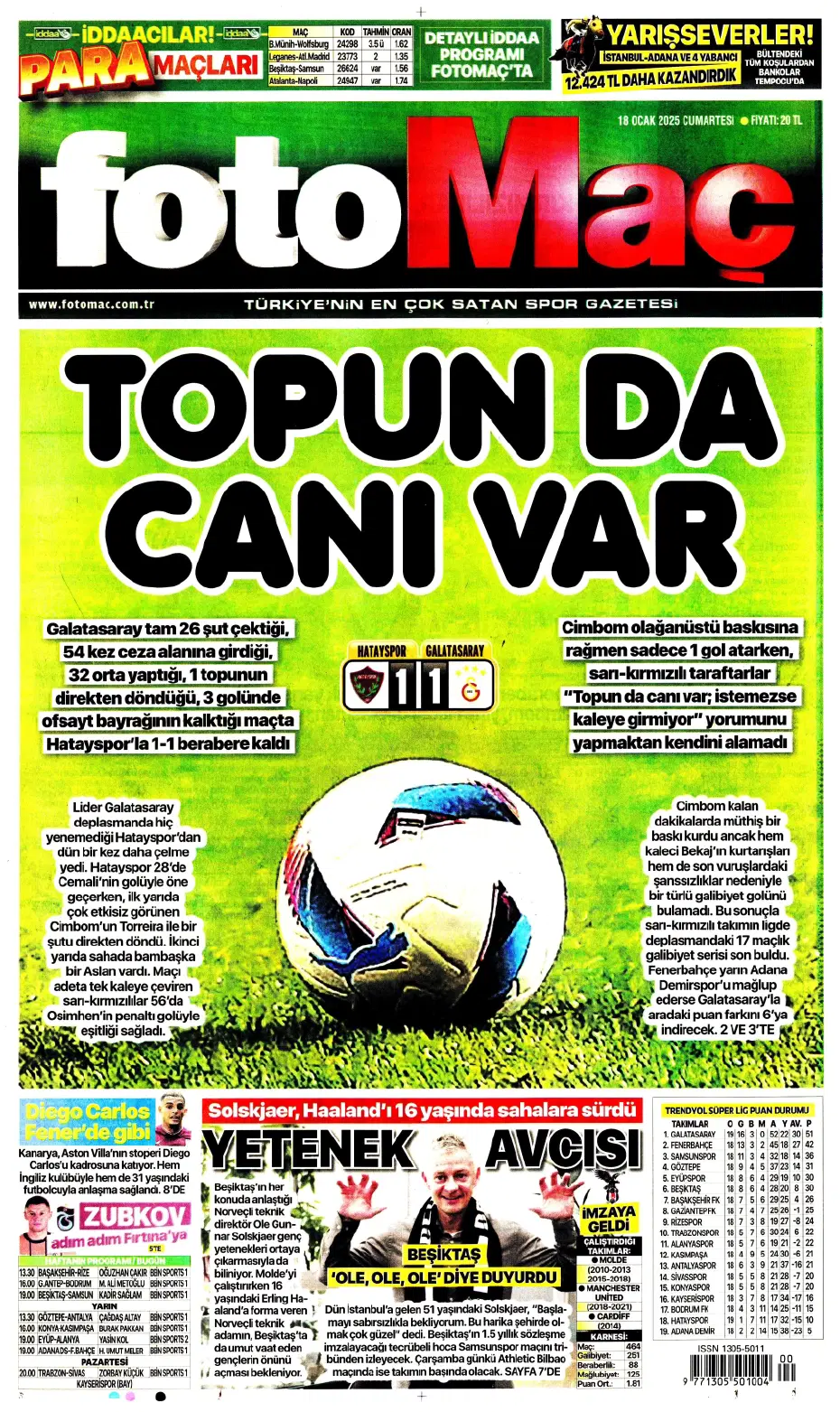 "Diego Carlos'u F.Bahçe kaptı!" | Sporun manşetleri (18 Ocak 2025) - 5 "Diego Carlos'u F.Bahçe kaptı!" | Sporun manşetleri (18 Ocak 2025) - 5
