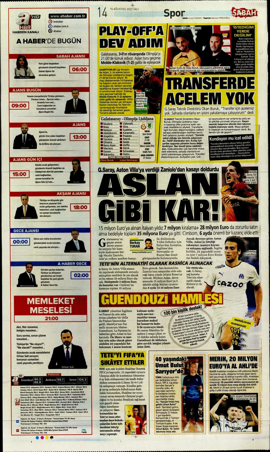 "Kartal'ı Gedson uçurdu" | Sporun Manşetleri - 27