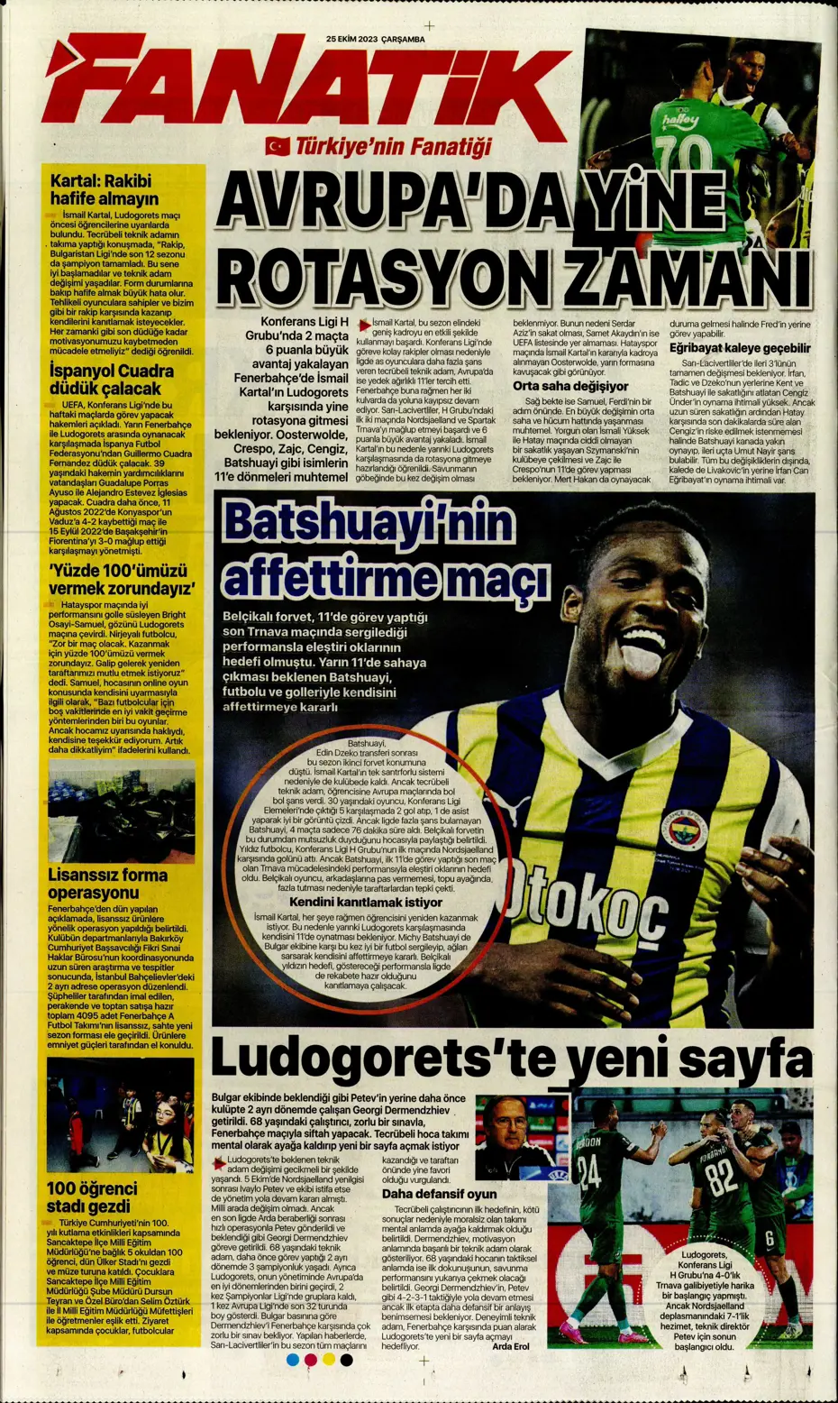 "Adaletin bu mu futbol?" | Sporun manşetleri (25 Ekim 2023) - 7