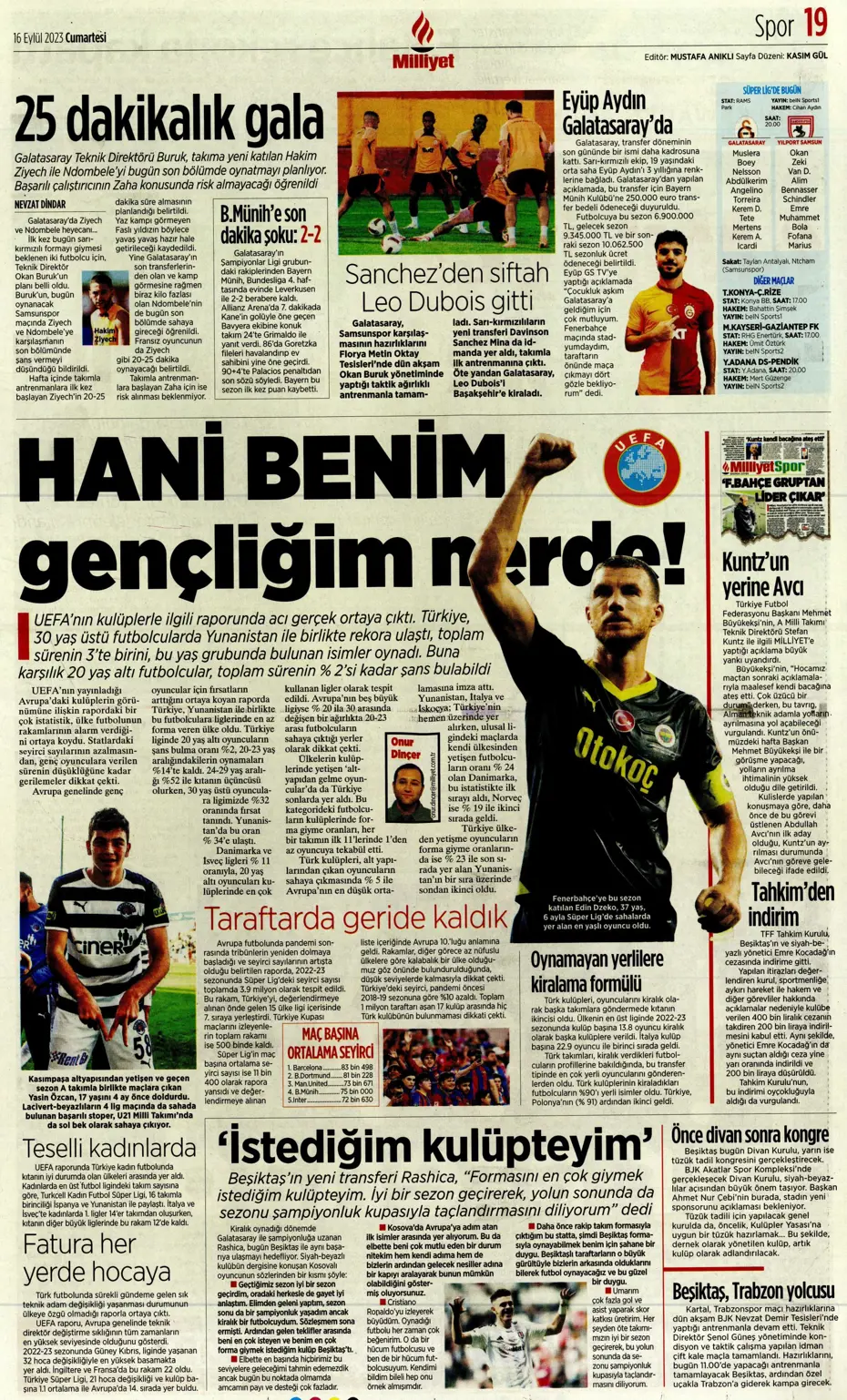 "Süper Lig'de transfer rekoru" | Sporun Manşetleri - 24