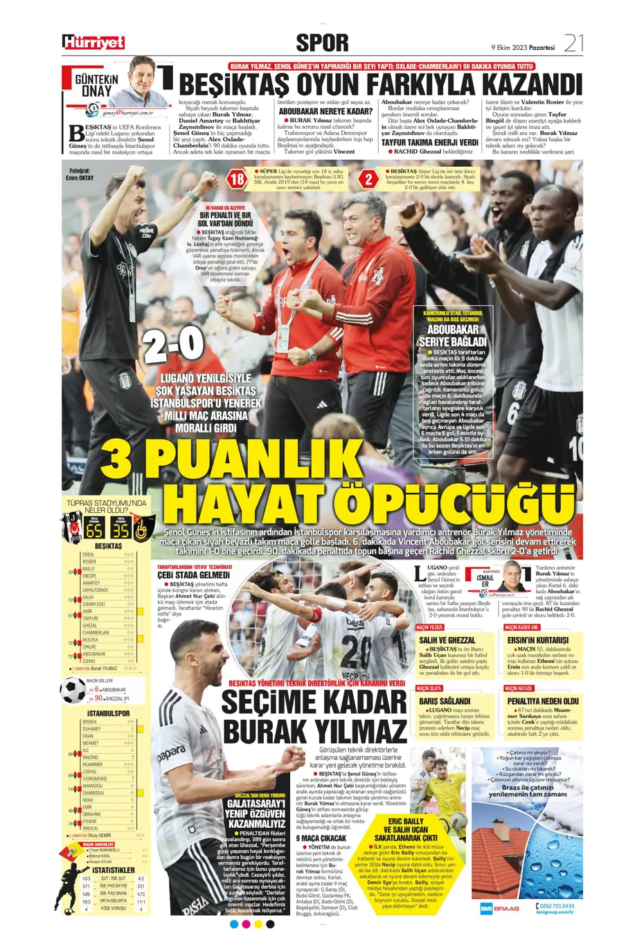 "Ağa da paşa da Fenerbahçe" | Sporun manşetleri (9 Ekim 2023) - 22 "Ağa da paşa da Fenerbahçe" | Sporun manşetleri (9 Ekim 2023) - 22