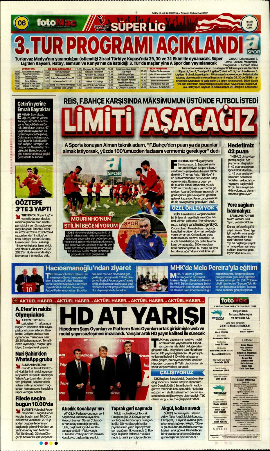 "Fenerbahçe'ye 1 milyar euroluk bomba" | Sporun manşetleri (18 Ekim 2024) - 15