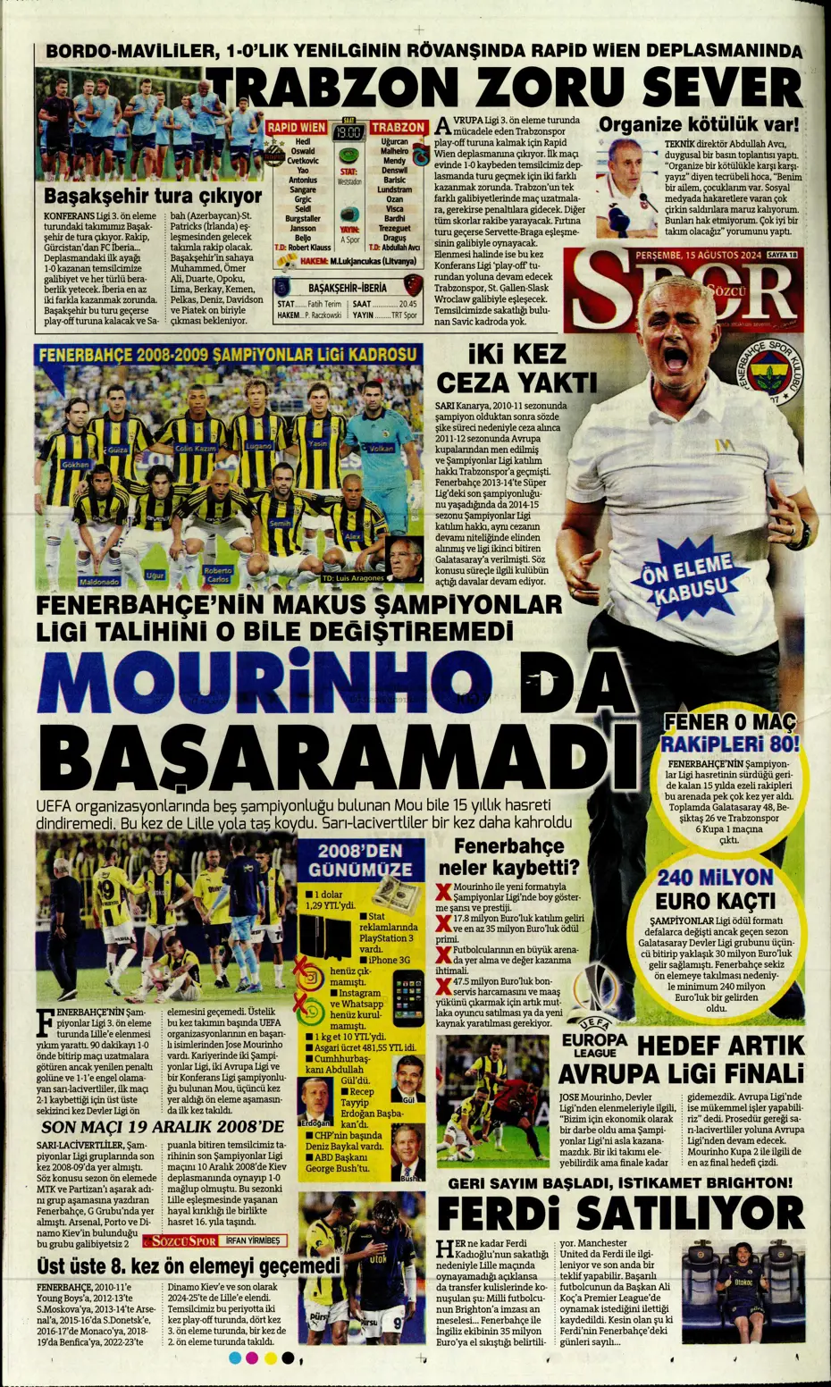 "Muci'yle yol ayrımı" | Sporun manşetleri (15 Ağustos 2024) - 28