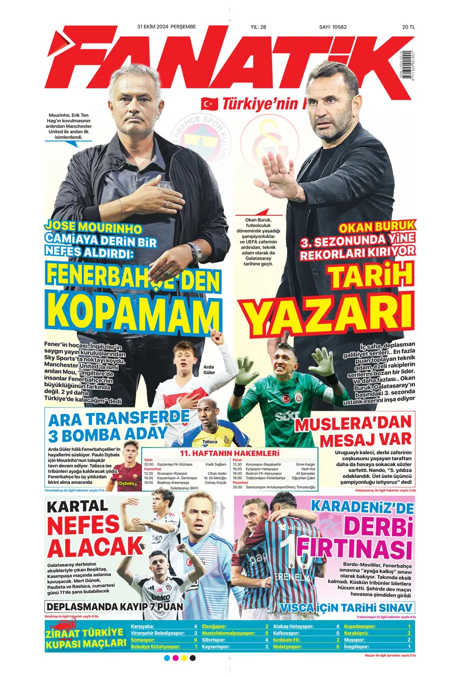 "Aslan'da Rosier harekatı" | Sporun manşetleri (31 Ekim 2024) - 4