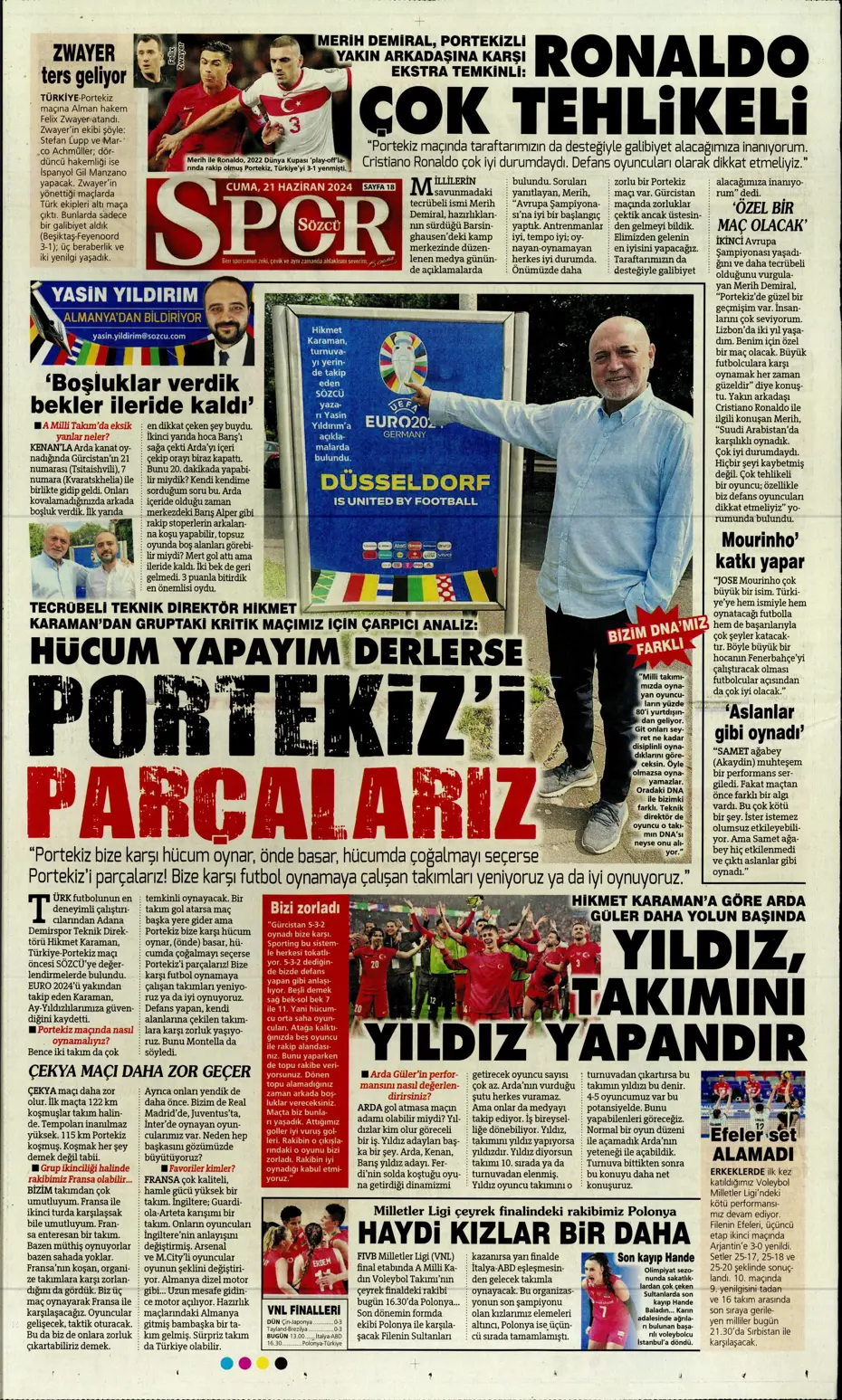 "Bir yıl daha G.Saray'dayım" | Sporun manşetleri (21 Haziran 2024) - 32 "Bir yıl daha G.Saray'dayım" | Sporun manşetleri (21 Haziran 2024) - 32